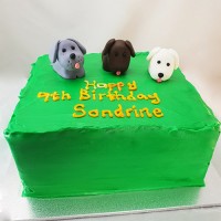 Dog - Little Dogs Buttercream Cake